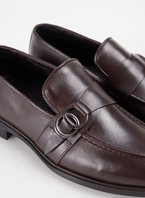 F By Fabrika Kahverengi Erkek Deri Günlük Ayakkabı HAGEN - Görsel 6