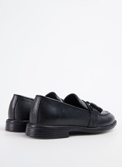 F By Fabrika Siyah Erkek Deri Günlük Ayakkabı CHIM - Görsel 4