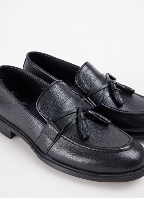 F By Fabrika Siyah Erkek Deri Günlük Ayakkabı CHIM - Görsel 6