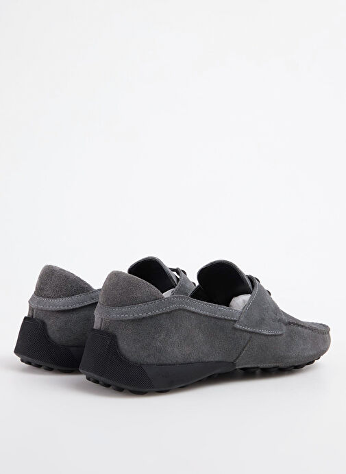 F By Fabrika Gri Erkek Deri Günlük Ayakkabı ARDO-SUED - Görsel 4