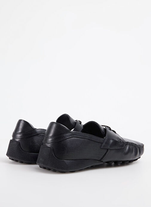 F By Fabrika Siyah Erkek Deri Günlük Ayakkabı ARDO - Görsel 4
