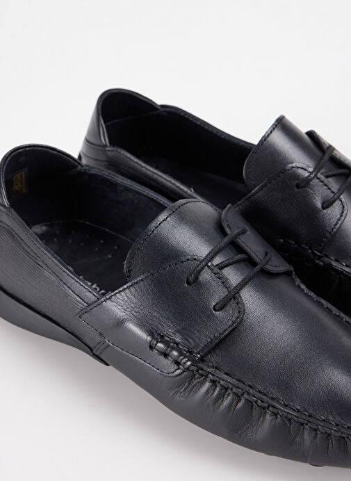 F By Fabrika Siyah Erkek Deri Günlük Ayakkabı ARDO - Görsel 6