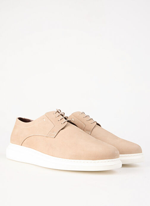 Cotton Bar Bej Erkek Deri Günlük Ayakkabı ROSCOE - Görsel 3