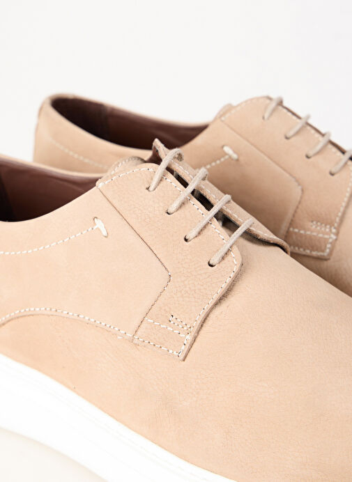 Cotton Bar Bej Erkek Deri Günlük Ayakkabı ROSCOE - Görsel 6