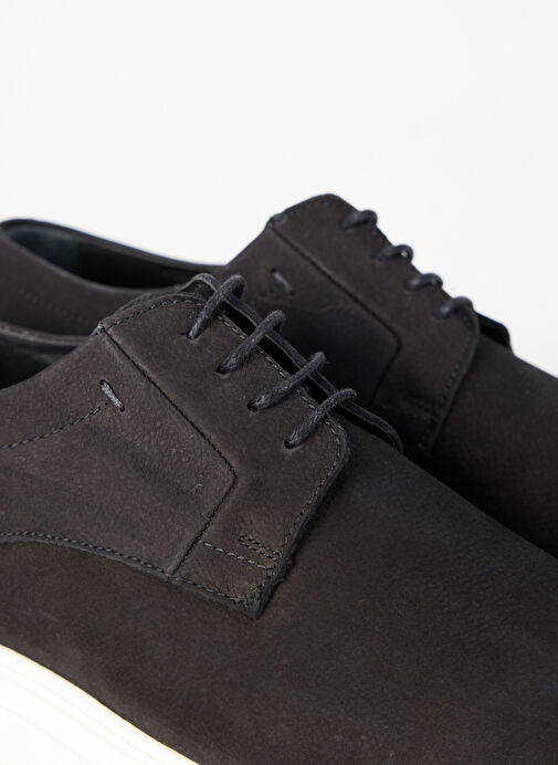 Cotton Bar Siyah Erkek Deri Günlük Ayakkabı ROSCOE - Görsel 6