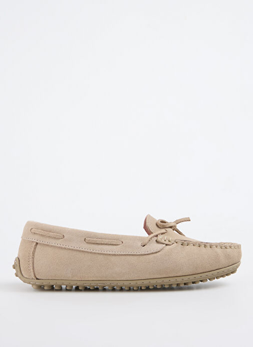 Fabrika Bej Kadın Deri Loafer D-RARON - Görsel 2