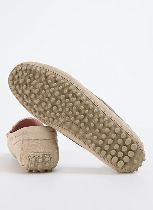 Fabrika Bej Kadın Deri Loafer D-RARON - Görsel 5