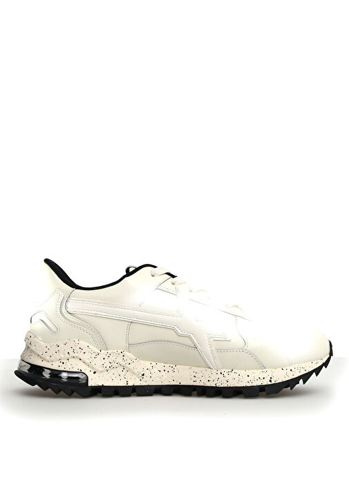 W6YZ Beyaz Erkek Deri Sneaker BREEZE 3 - Görsel 3