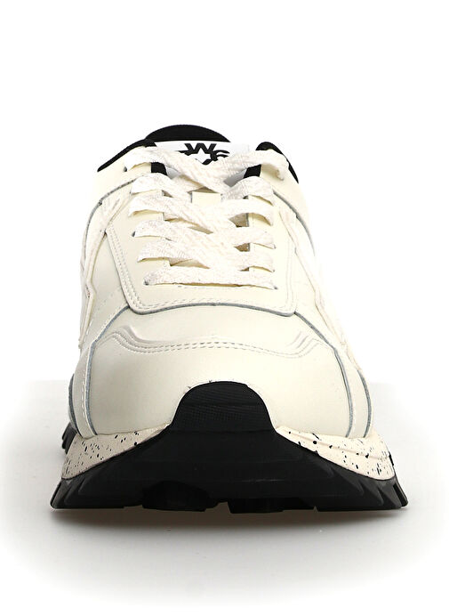 W6YZ Beyaz Erkek Deri Sneaker BREEZE 3 - Görsel 5
