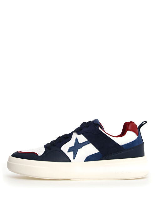 W6YZ Lacivert-Beyaz-Kırmızı Erkek Sneaker BOND 2 - Görsel 2