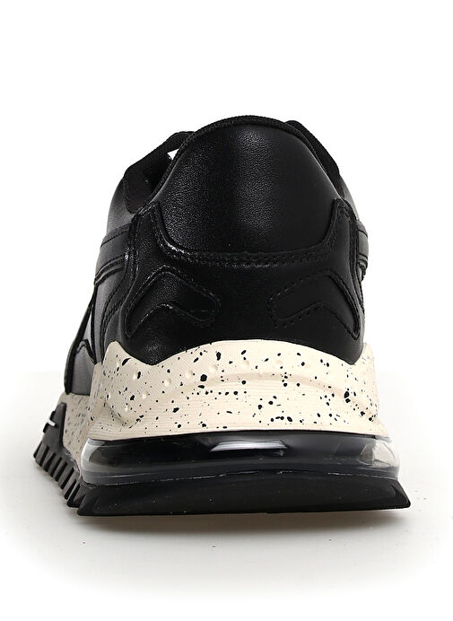 W6Yz Siyah Erkek deri Sneaker BREEZE 3 - Görsel 6