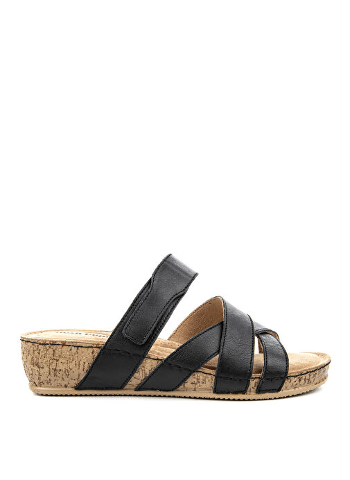 Hush Puppies Siyah Kadın Deri Terlik Erraza - Görsel 2