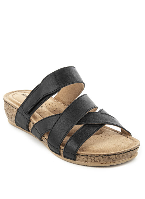 Hush Puppies Siyah Kadın Deri Terlik Erraza - Görsel 3