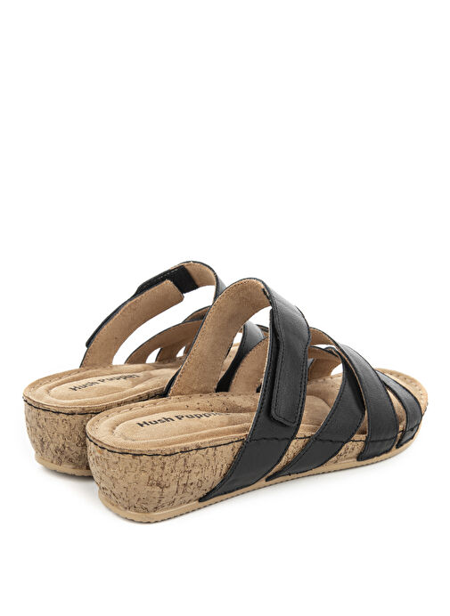 Hush Puppies Siyah Kadın Deri Terlik Erraza - Görsel 4