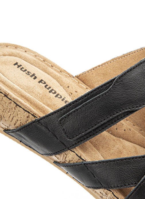 Hush Puppies Siyah Kadın Deri Terlik Erraza - Görsel 5