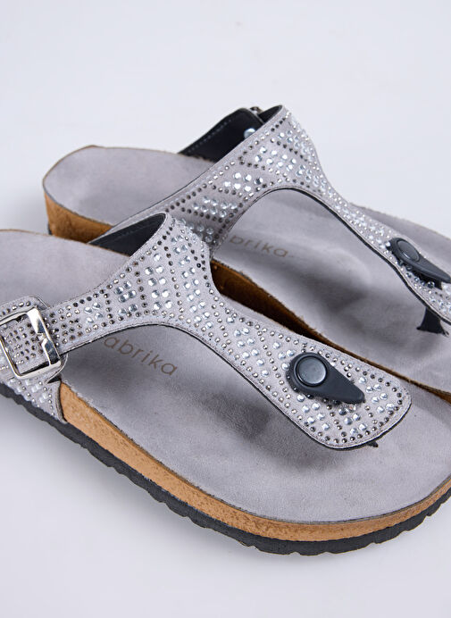 F By Fabrika Antrasit Kadın Terlik RUNA - Görsel 6