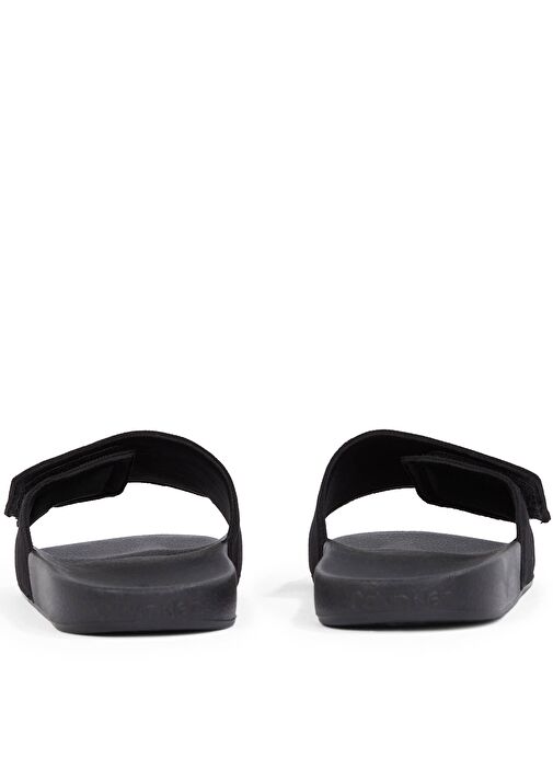 Calvin Klein Siyah Erkek Plaj Terliği ADJ POOL SLIDE CANVAS LOGO - Görsel 6