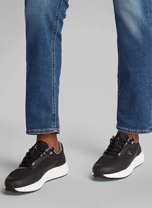 Calvin Klein Siyah Erkek Sneaker ATHLEISURE RUNNER TECH RIPSTOP - Görsel 7