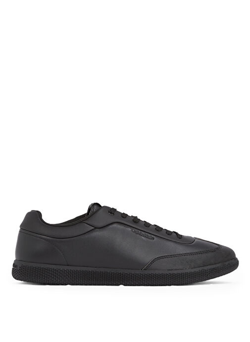 Calvin Klein Siyah Erkek Deri Sneaker LOW TOP LACE UP LTH - Görsel 2