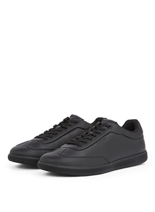Calvin Klein Siyah Erkek Deri Sneaker LOW TOP LACE UP LTH - Görsel 3