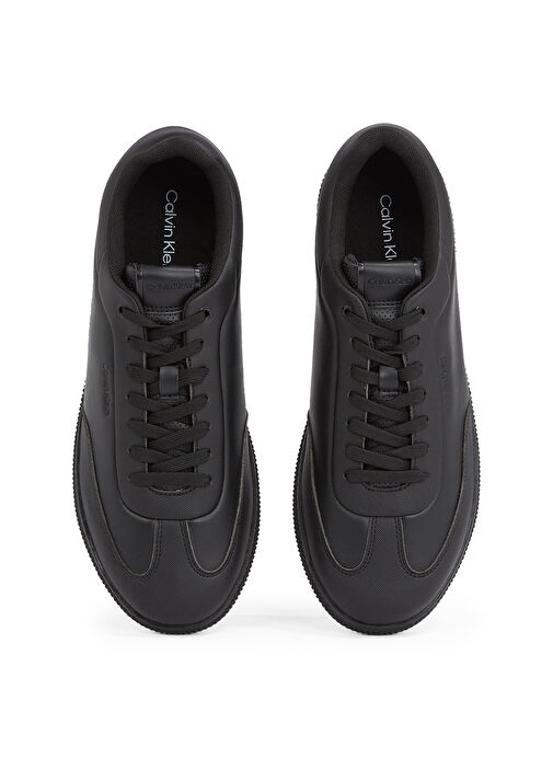 Calvin Klein Siyah Erkek Deri Sneaker LOW TOP LACE UP LTH - Görsel 4