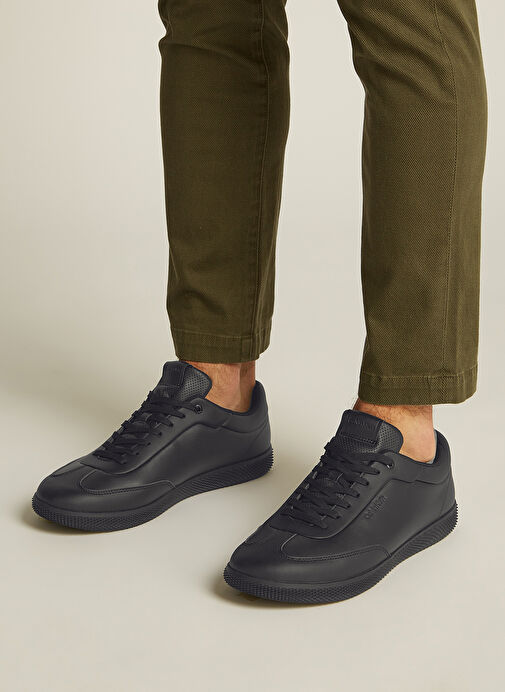 Calvin Klein Siyah Erkek Deri Sneaker LOW TOP LACE UP LTH - Görsel 7