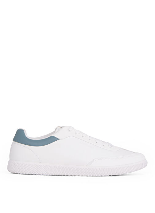 Calvin Klein Beyaz Erkek Deri Sneaker LOW TOP LACE UP LTH - Görsel 2