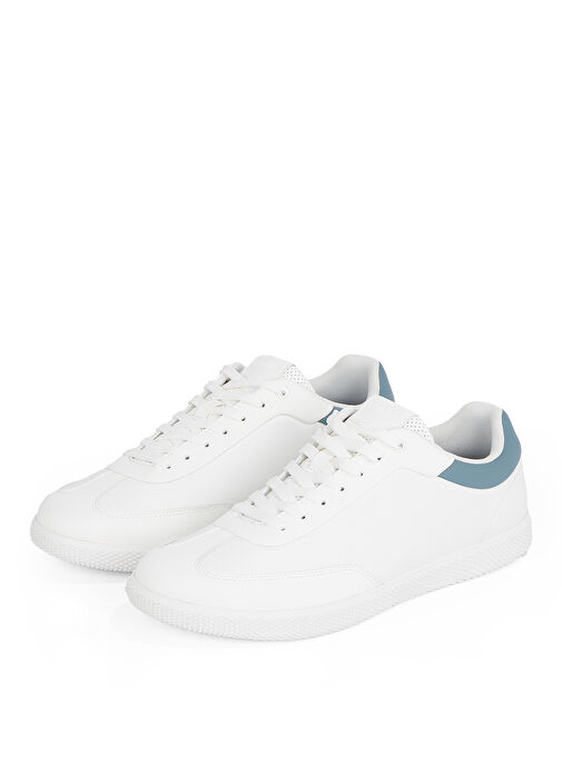 Calvin Klein Beyaz Erkek Deri Sneaker LOW TOP LACE UP LTH - Görsel 3