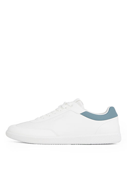 Calvin Klein Beyaz Erkek Deri Sneaker LOW TOP LACE UP LTH - Görsel 5