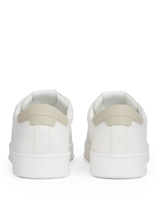 Calvin Klein Beyaz Erkek Deri Sneaker LOW TOP LACE UP NU - Görsel 6