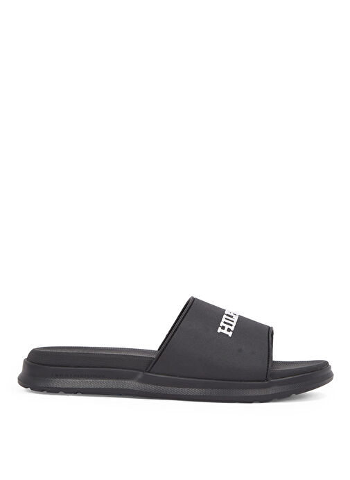 Tommy Hilfiger Siyah Erkek Plaj Terliği DUAL DENSITY HILFIGER POOL SLIDE - Görsel 2