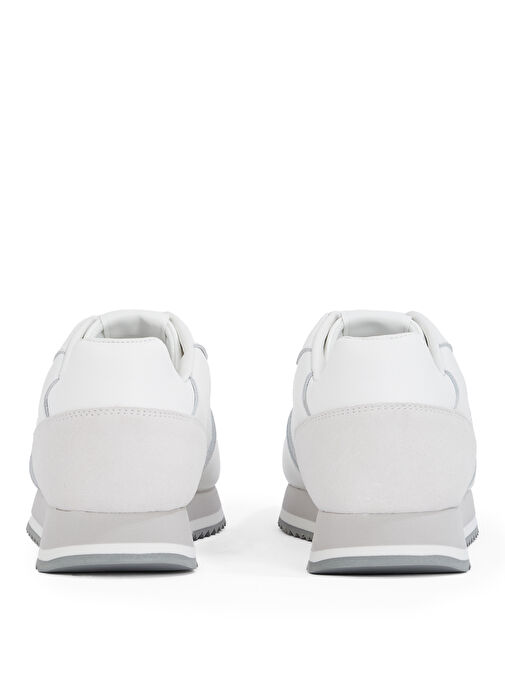 Calvin Klein Beyaz Erkek Deri Sneaker LOW TOP LACE UP LTH MONO - Görsel 6