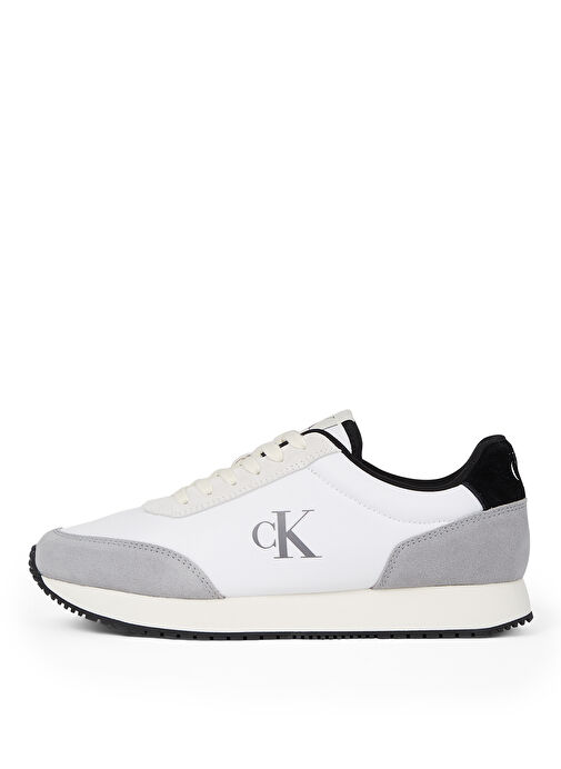 Calvin Klein Calvin Klein Beyaz Gri Beyaz - Gri Erkek Süet Sneaker RETRO RUNNER ICONIC SNK | Boyner Beyaz Gri - 5. görsel