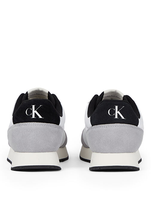 Calvin Klein Calvin Klein Beyaz Gri Beyaz - Gri Erkek Süet Sneaker RETRO RUNNER ICONIC SNK | Boyner Beyaz Gri - 6. görsel
