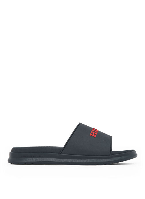 Tommy Hilfiger Lacivert Erkek Plaj Terliği DUAL DENSITY HILFIGER POOL SLIDE - Görsel 2