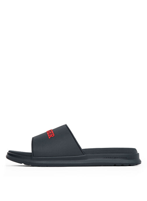Tommy Hilfiger Lacivert Erkek Plaj Terliği DUAL DENSITY HILFIGER POOL SLIDE - Görsel 3
