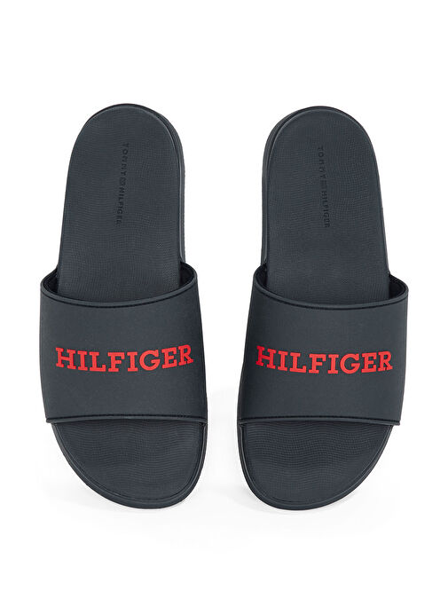 Tommy Hilfiger Lacivert Erkek Plaj Terliği DUAL DENSITY HILFIGER POOL SLIDE - Görsel 5