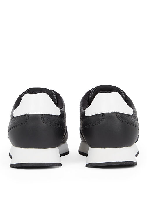 Calvin Klein Siyah Erkek Deri Sneaker RUNNER LACEUP TC - Görsel 5