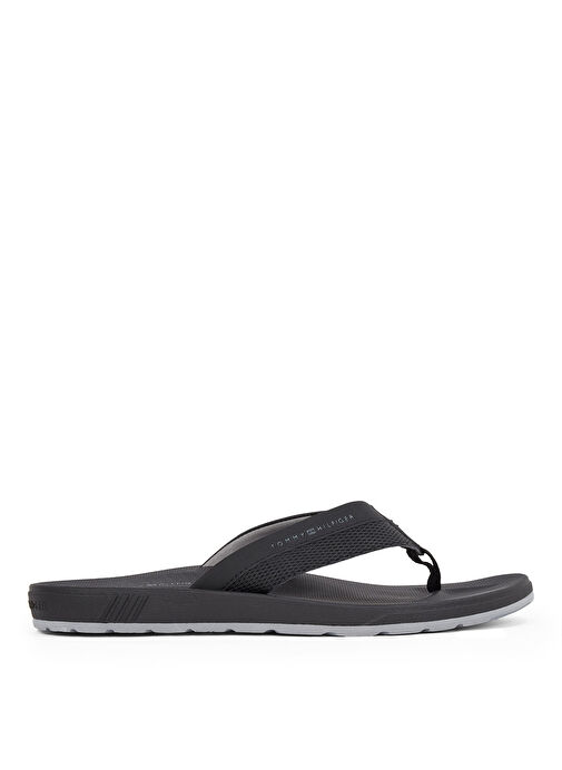 Tommy Hilfiger Siyah Erkek Plaj Terliği MOLDED HILFIGER BEACH SANDAL - Görsel 2
