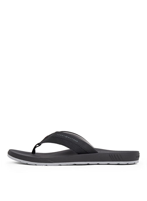Tommy Hilfiger Siyah Erkek Plaj Terliği MOLDED HILFIGER BEACH SANDAL - Görsel 3