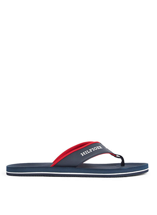 Tommy Hilfiger Lacivert Erkek Plaj Terliği PADDED COMFORT HILFIGER B SANDAL - Görsel 2