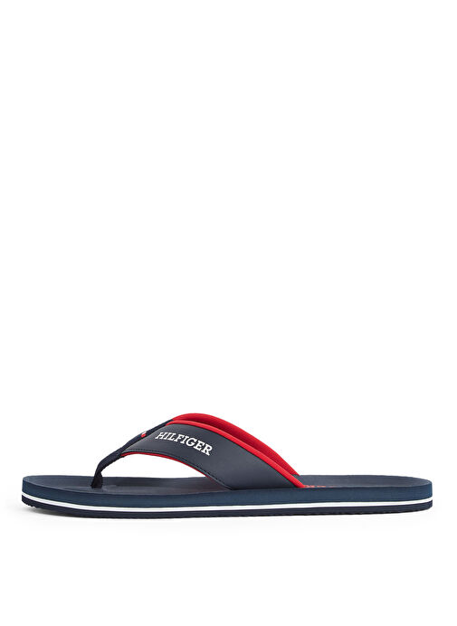 Tommy Hilfiger Lacivert Erkek Plaj Terliği PADDED COMFORT HILFIGER B SANDAL - Görsel 3