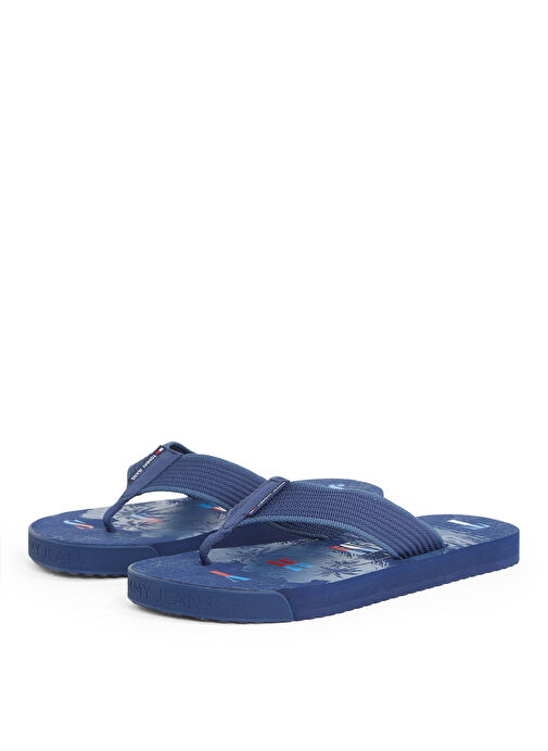 Tommy Hilfiger Lacivert Erkek Plaj Terliği TJM ELEVATED BEACH SANDAL - Görsel 4