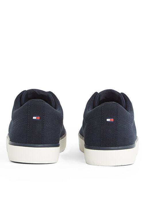 Tommy Hilfiger Lacivert Erkek Sneaker TH HI VULC LOW CORE CANVAS - Görsel 6