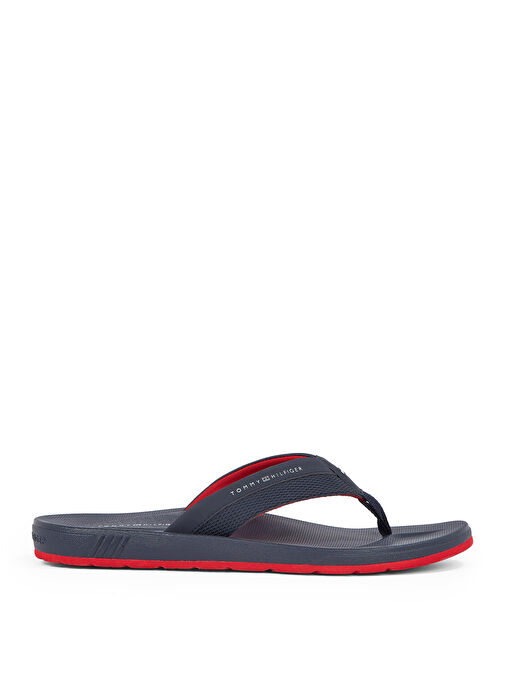 Tommy Hilfiger Lacivert Erkek Plaj Terliği MOLDED HILFIGER BEACH SANDAL - Görsel 2