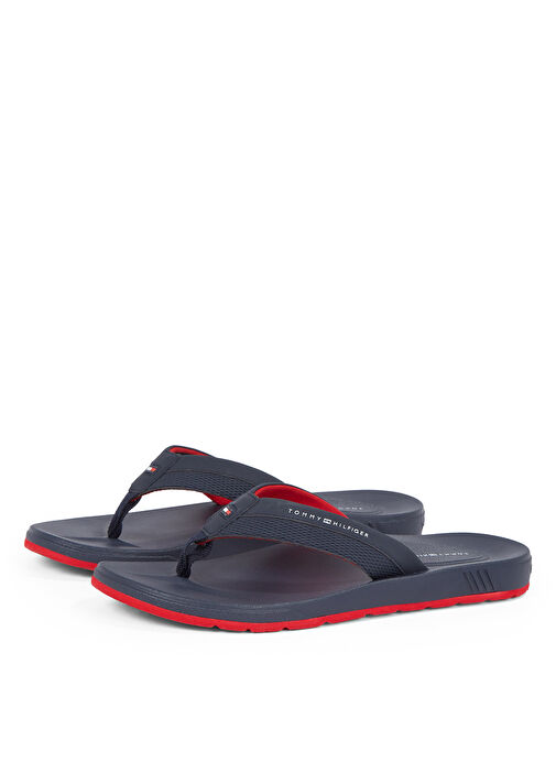 Tommy Hilfiger Lacivert Erkek Plaj Terliği MOLDED HILFIGER BEACH SANDAL - Görsel 4