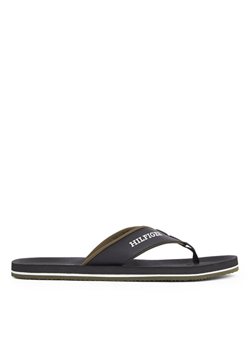 Tommy Hilfiger Siyah Erkek Plaj Terliği PADDED COMFORT HILFIGER B SANDAL - Görsel 2