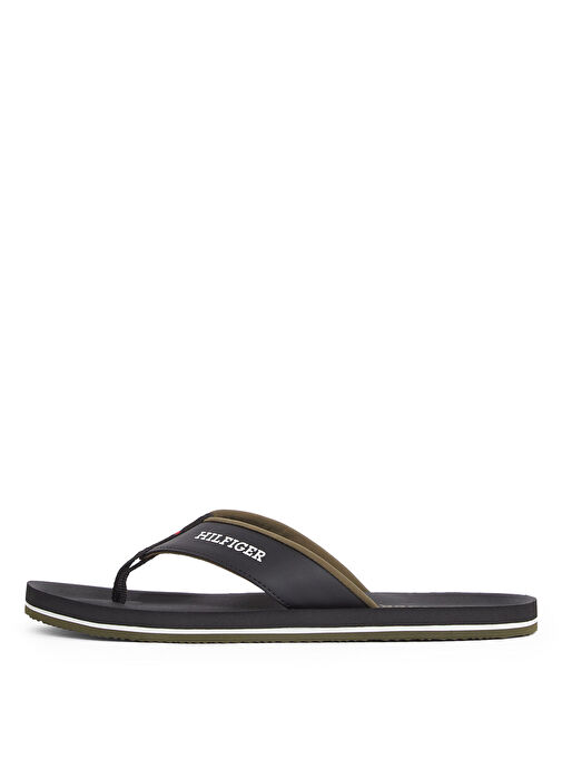 Tommy Hilfiger Siyah Erkek Plaj Terliği PADDED COMFORT HILFIGER B SANDAL - Görsel 3