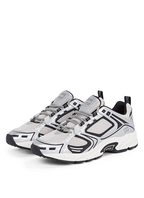 Tommy Hilfiger Beyaz Erkek Sneaker ARCHIVE'97 METALLIC - Görsel 4