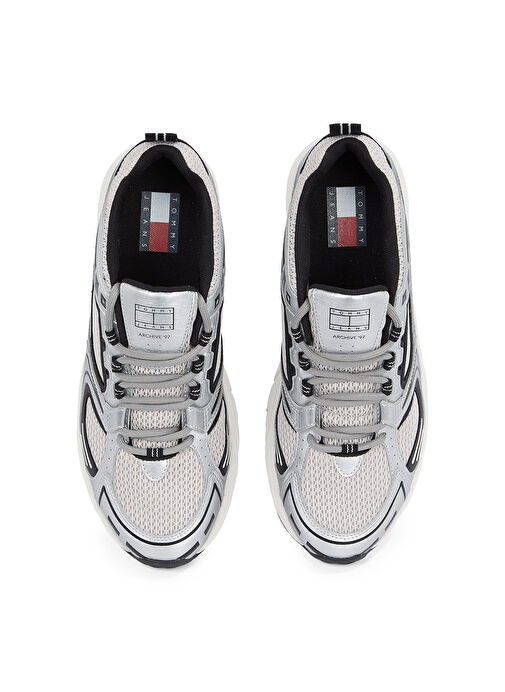 Tommy Hilfiger Beyaz Erkek Sneaker ARCHIVE'97 METALLIC - Görsel 5